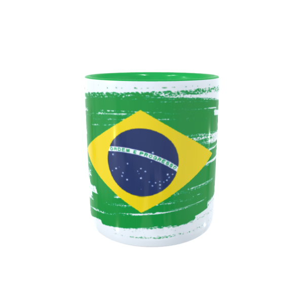 Caneca bandeira do Brasil